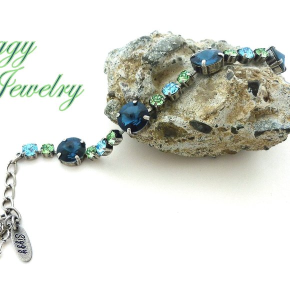 Equilibrium Bracelet Made with Genuine Austrian Crystals, Assorted Finishes - Picture 7 of 8